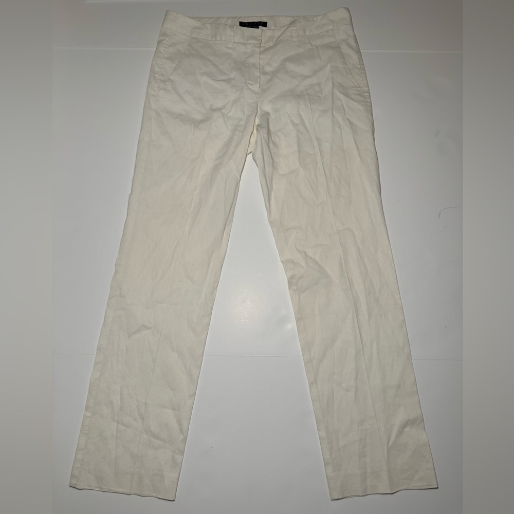 Theory off white pant size 4